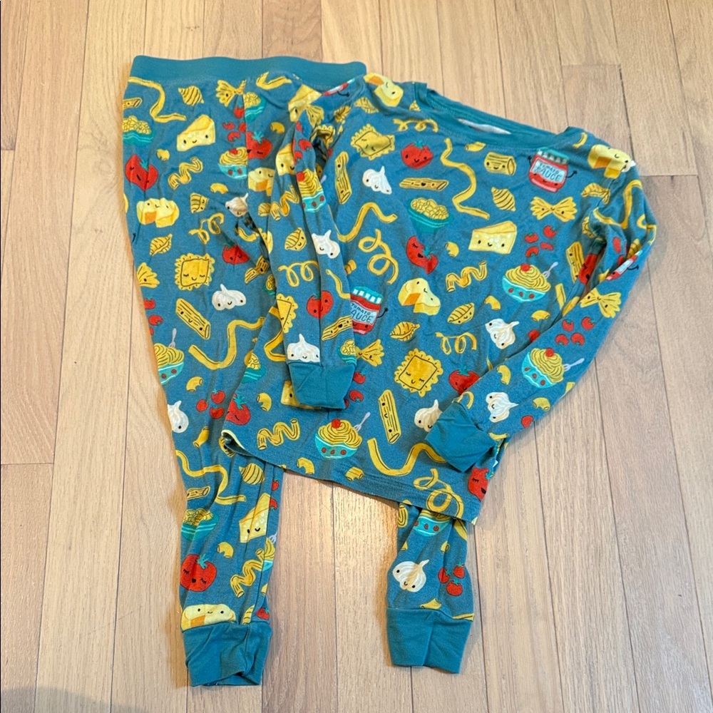 Little Sleepies Teal Pajama Set with Playful Accents